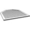 Ekena Millwork Octagonal Top Surface Mount PVC Gable Vent w/ 2"W x 1-1/2"P Brickmould Frame, 30"W x 32"H GVPOT30X3202SF - alternate 2